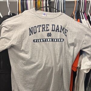 Russell Athletic Gray Notre Dame T-Shirt
